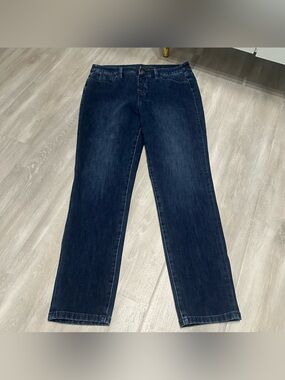 Soft Surroundings Dark Denim Jeans Sz M